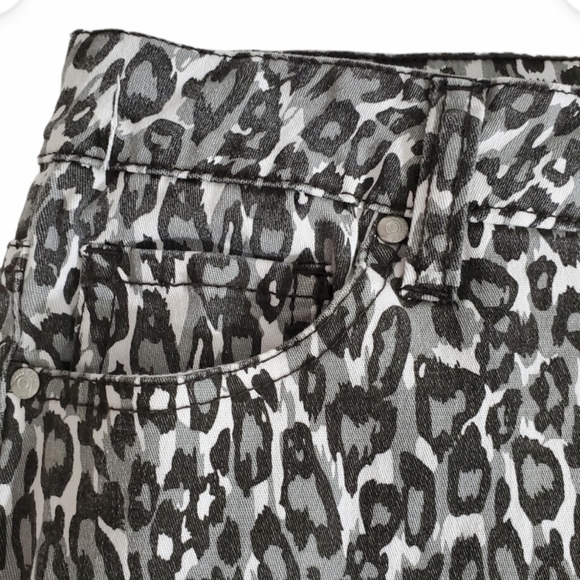Bluespice High waist mini skirt animal print size 7 black gray trendy Y2k  chic - Picture 4 of 8